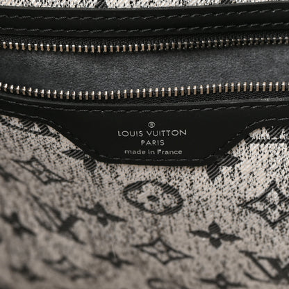 Louis Vuitton Denim Monogram Jacquard Neverfull MM Grey 6 of 9