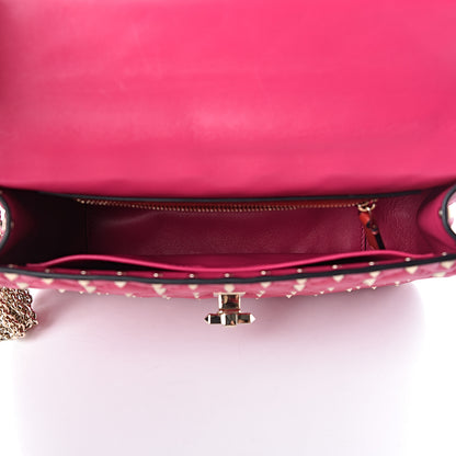 Valentino Garavani Nappa Medium Rockstud Spike Shoulder Bag Disco Pink 6 of 10