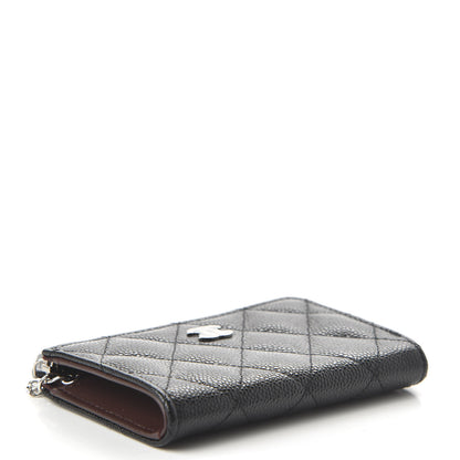 Chanel Caviar Quilted Key Holder Case Black 4 of 10