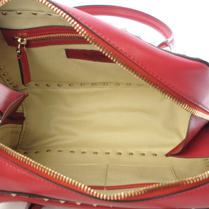 Valentino Garavani Vitello Rockstud Top Handle Shoulder Bag Rosso Valentino 5 of 7
