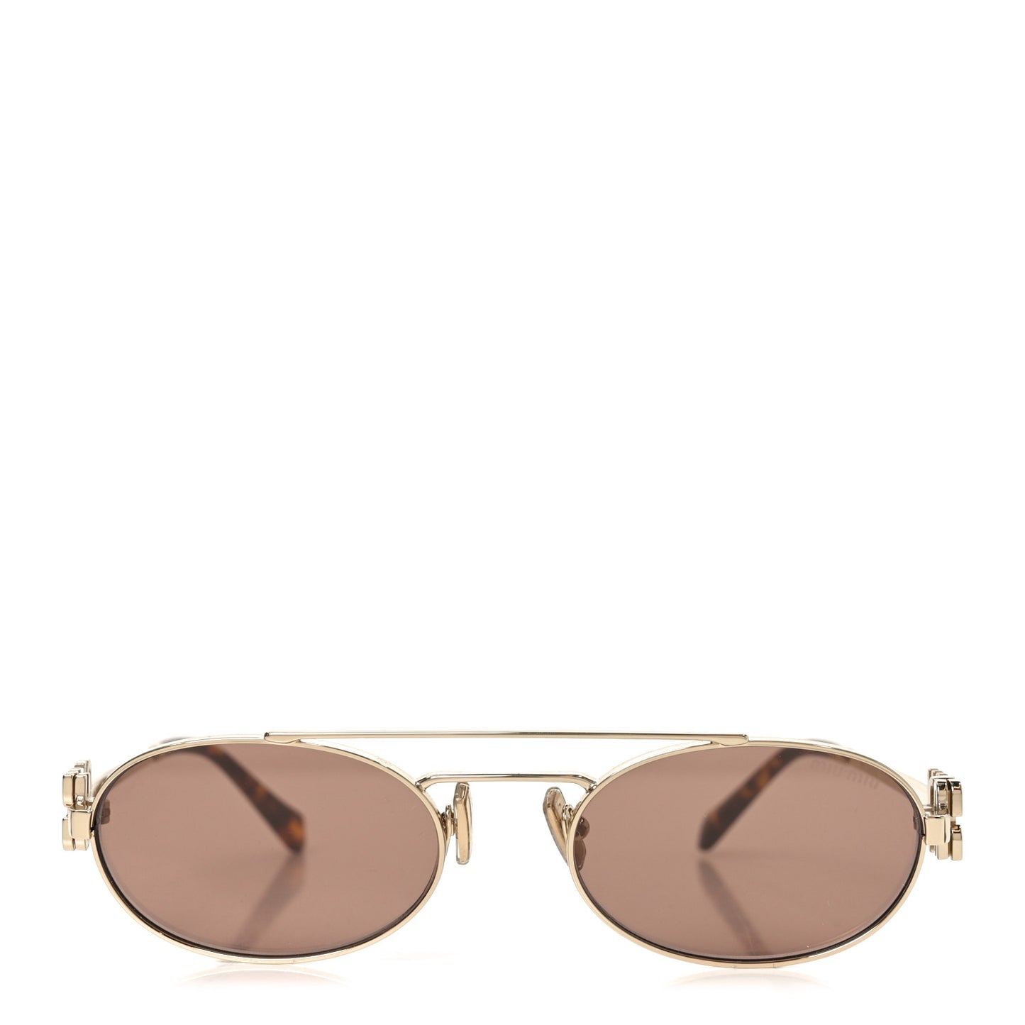Metal Logo Sunglasses SMU54Z Brown