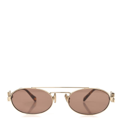 Miu Miu Metal Logo Sunglasses SMU54Z Brown 2 of 7