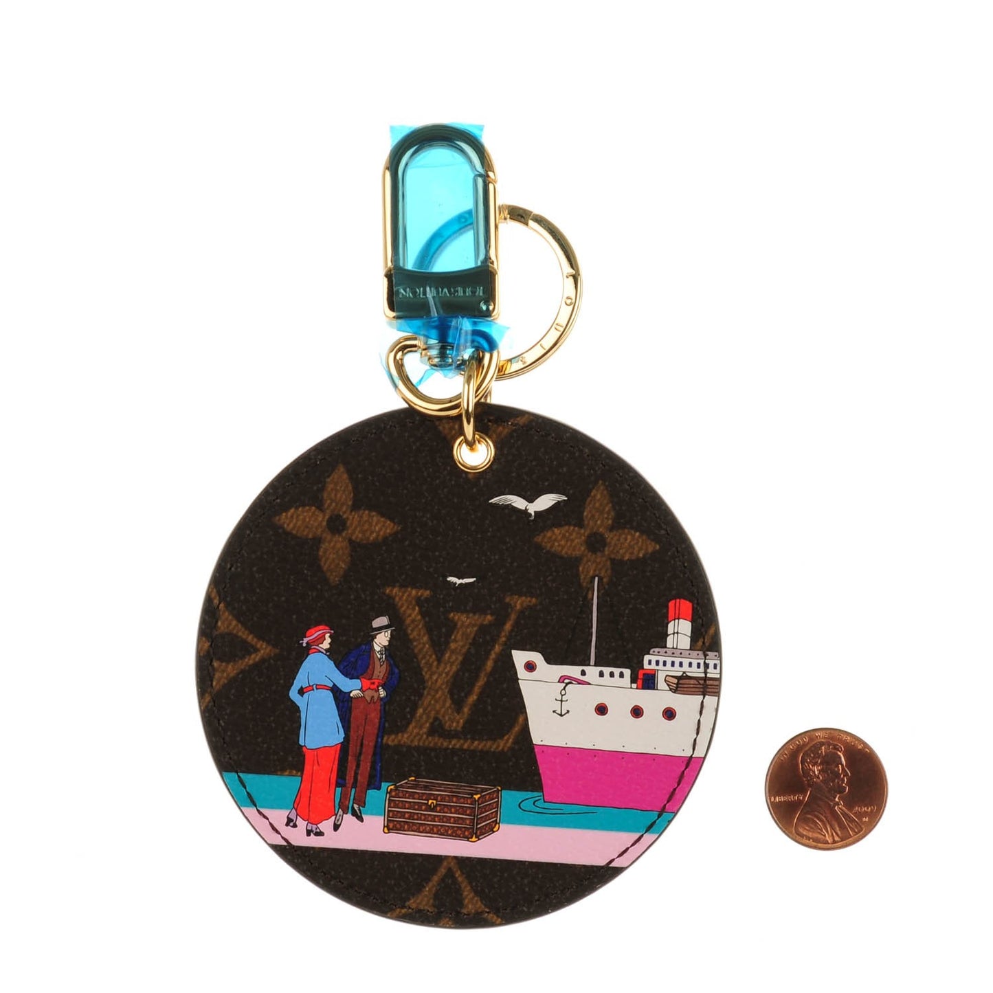 Monogram 2016 Christmas Animation Bag Charm Key Ring