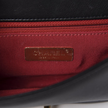 Chanel Calfskin Quilted Small Underline Flap Black 8 of 11