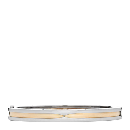 Bulgari 18K Yellow Gold Stainless Steel B.Zero1 Bangle Bracelet 1 of 3