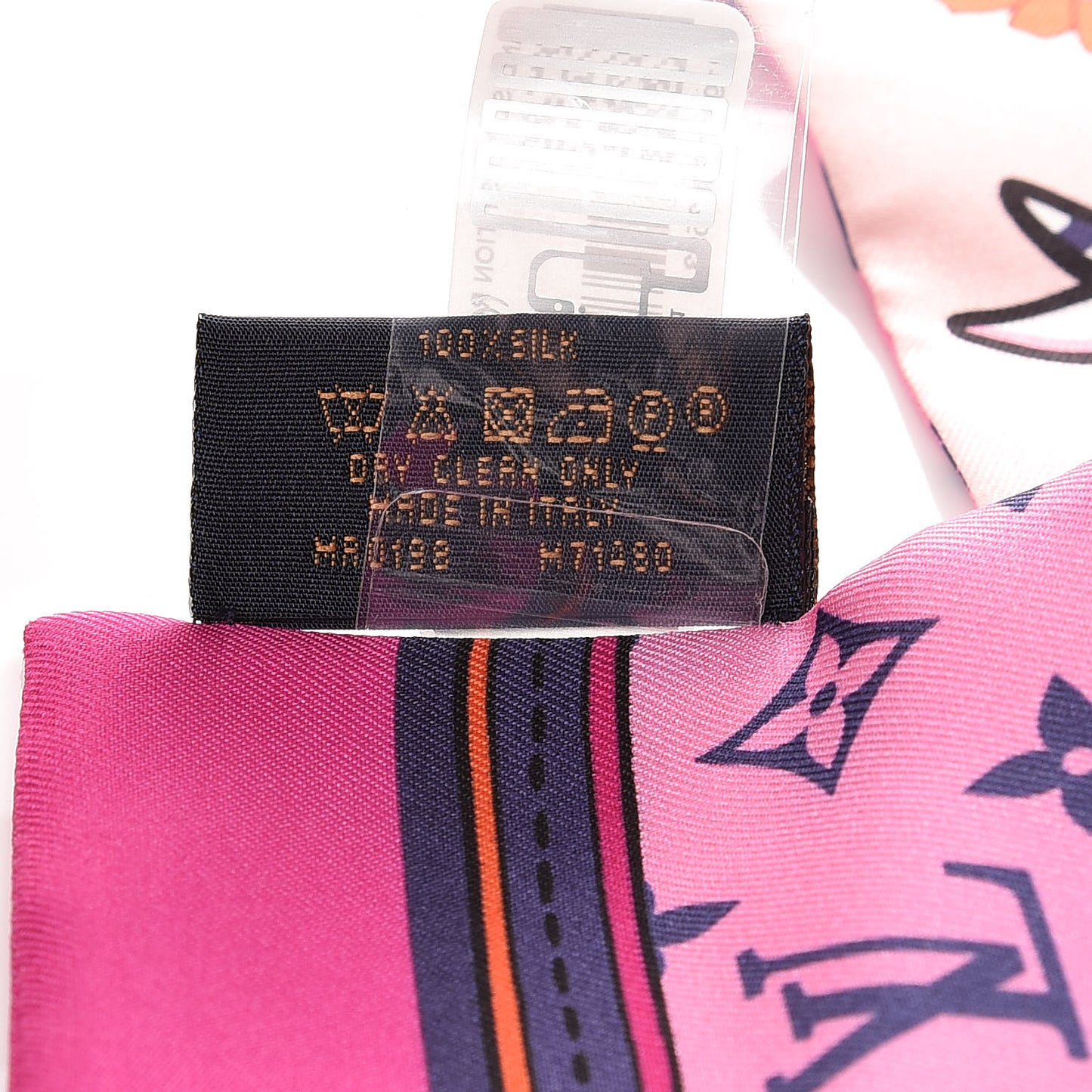 Silk Monogram Superstition Bandeau Rose
