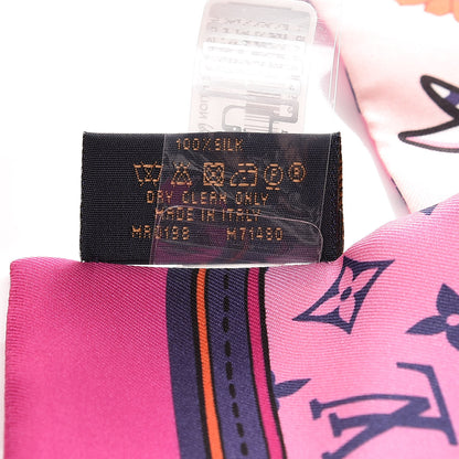 Louis Vuitton Silk Monogram Superstition Bandeau Rose 4 of 7