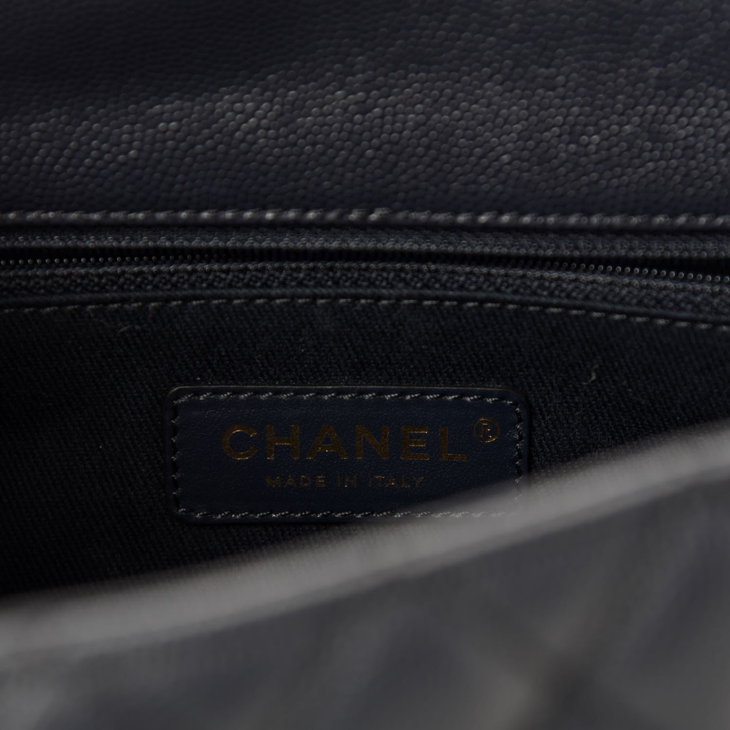 Chanel Caviar Quilted Small Coco Handle Flap Navy 9 of 12