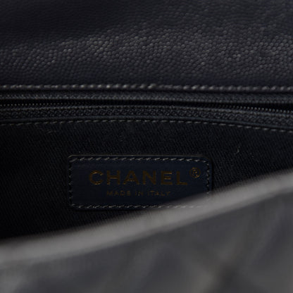 Chanel Caviar Quilted Small Coco Handle Flap Navy 9 of 12