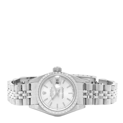 Rolex Stainless Steel 26mm Oyster Perpetual Date Watch White 79240 2 of 4
