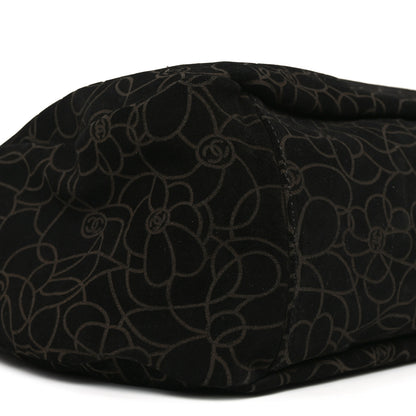 Chanel Suede Camellia Hobo Bag Black 16 of 19