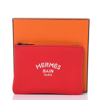 Hermes Neoprene Neobain Small Case Rouge 8 of 8