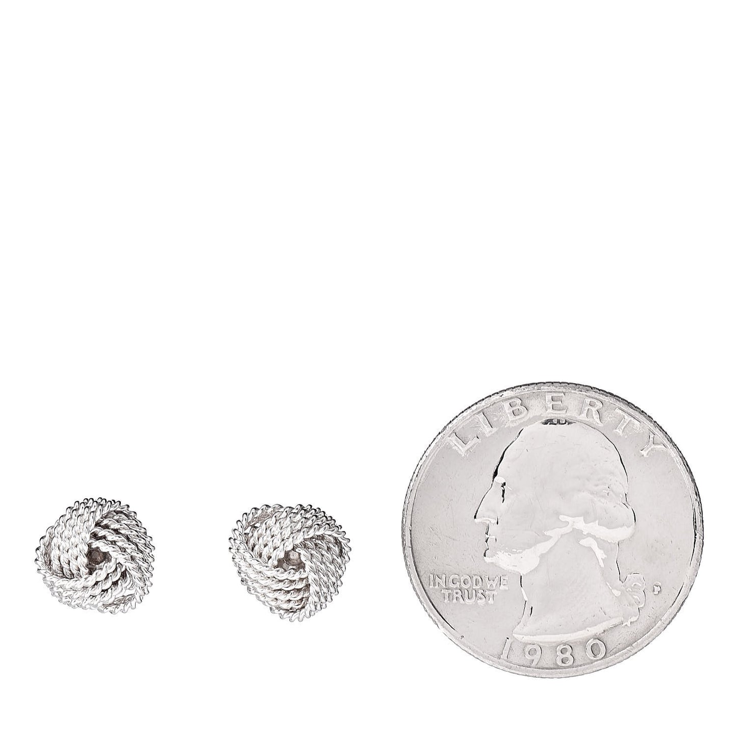 Sterling Silver Twist Knot Earrings