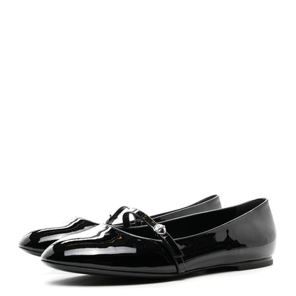 Louis Vuitton Patent Uniformes Ballet Flats 40 Black 3 of 8
