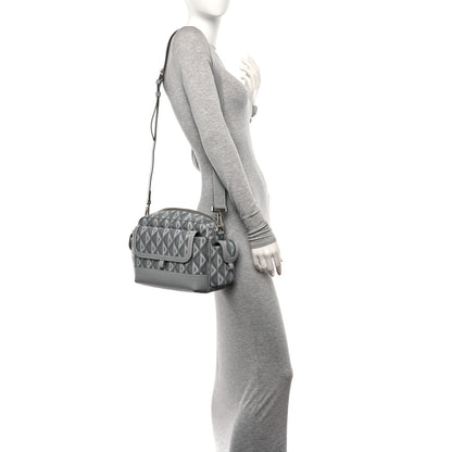 Christian Dior Coated Canvas CD Diamond Hit The Road Messenger Grey 2 of 9