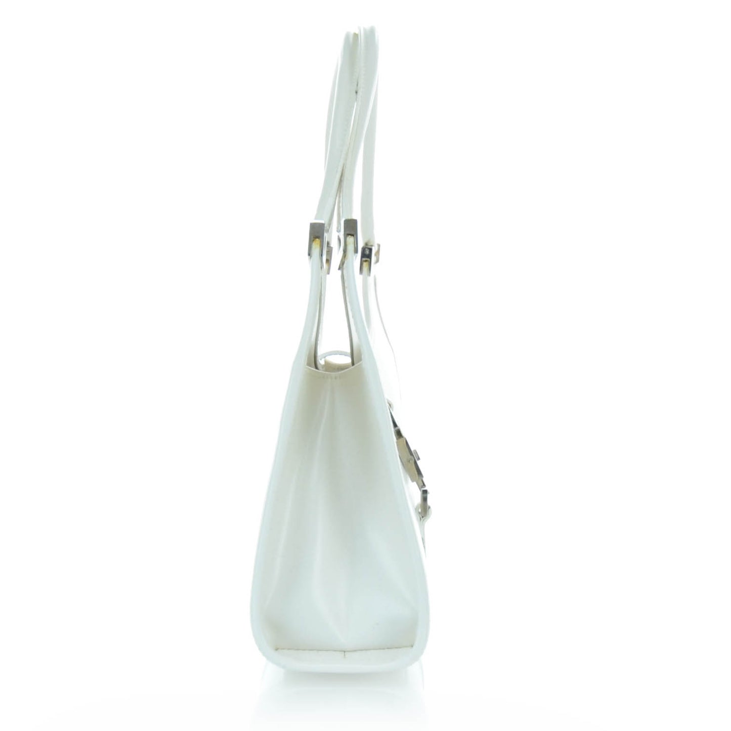 Leather Small Bardot White