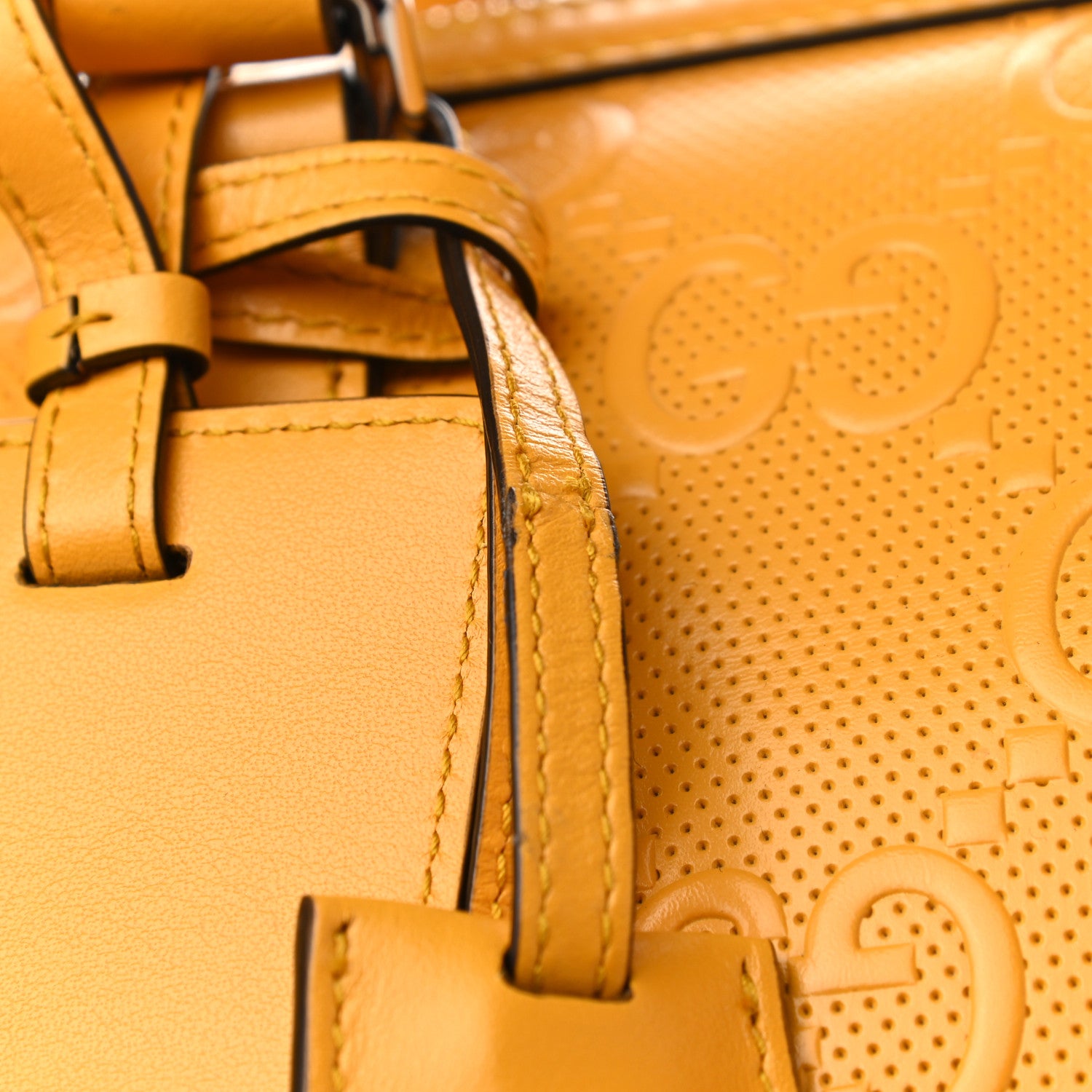 Gucci Calfskin GG Tennis Embossed Duffle Bag Crop 11 of 11