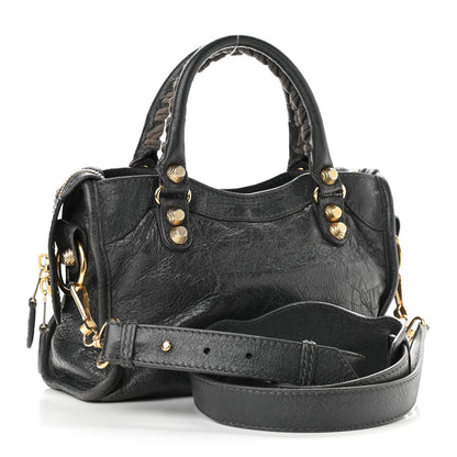 Balenciaga Agneau Giant 12 Gold Hardware Mini City Gris Fossile 3 of 20