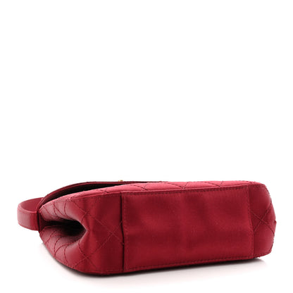 Chanel Satin Quilted Mini Kelly Flap Bag Red 4 of 10