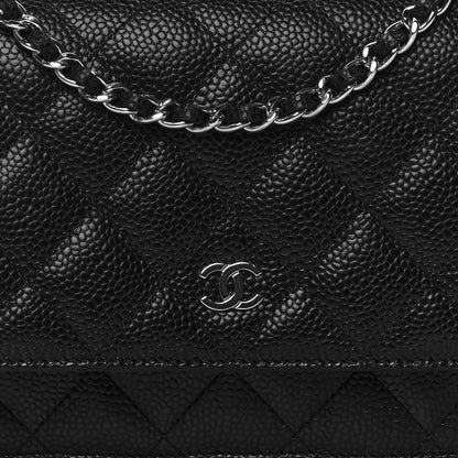 Chanel Caviar Quilted Wallet On Chain WOC Black 8 of 10