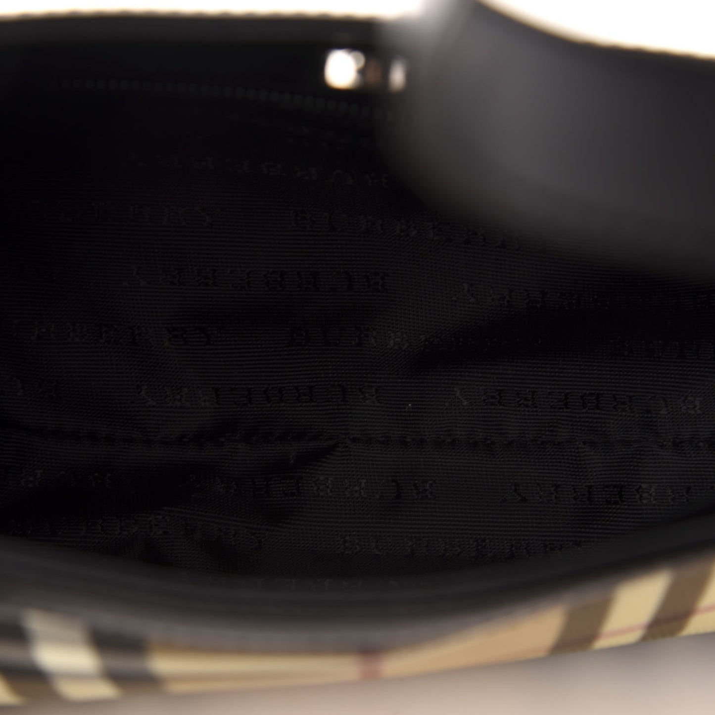 House Check Shoulder Bag Black