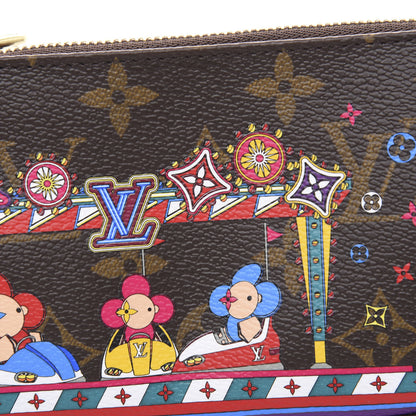 Louis Vuitton Monogram 2020 Christmas Animation Bumper Cars Mini Pochette Accessories Coquelicot 10 of 10