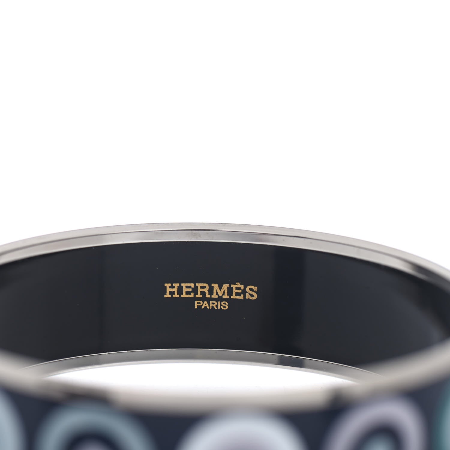 Hermes Enamel Printed Deco Dot Wide Bracelet 65 3 of 3