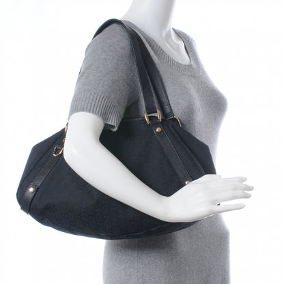 Gucci Monogram Medium Abbey Shoulder Bag Black 2 of 7