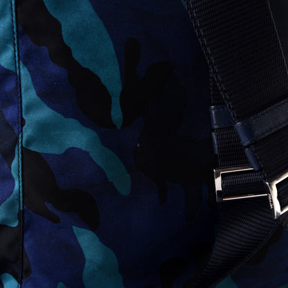 Prada Tessuto Nylon Camouflage Print Backpack Royal 5 of 9
