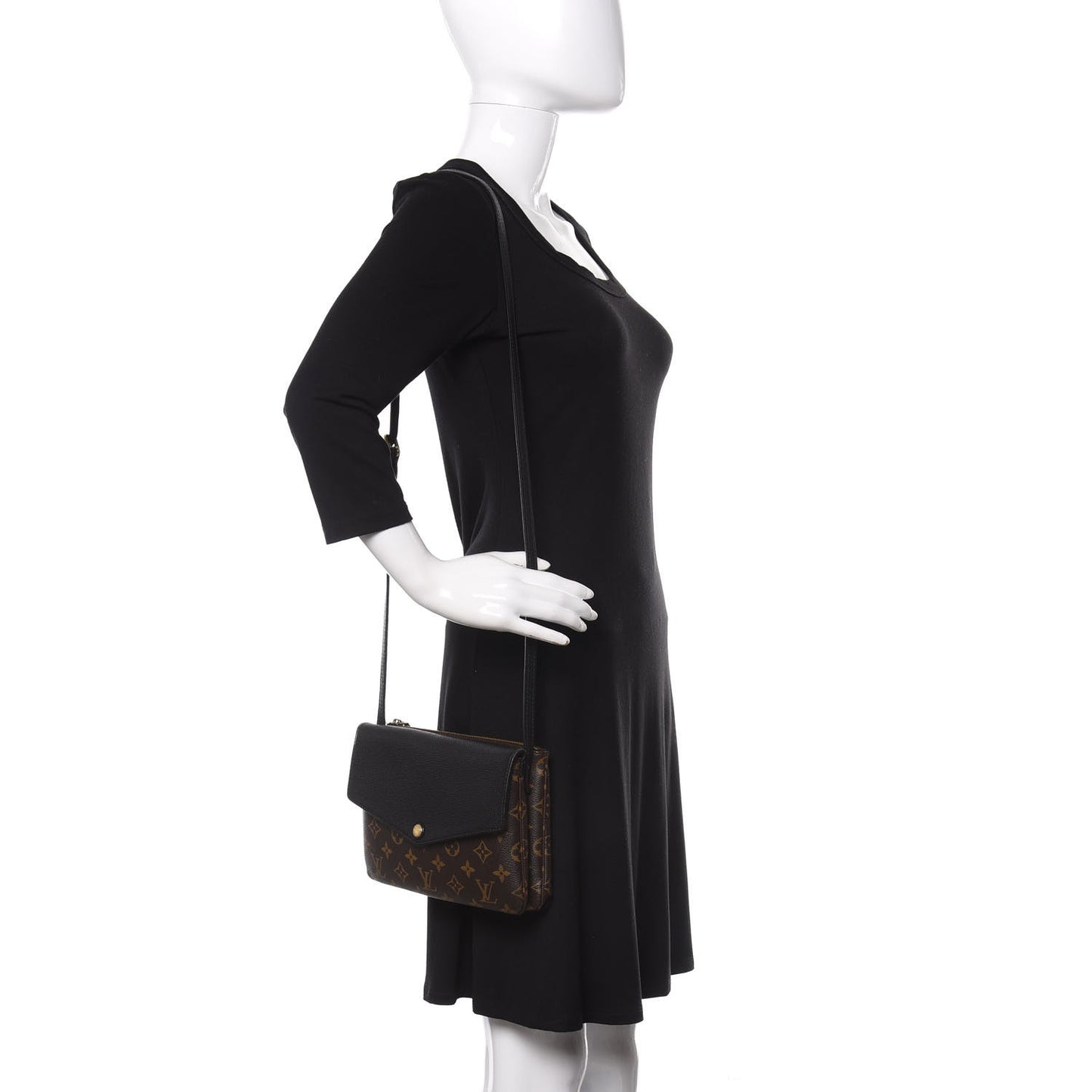 Monogram Twice Pochette Black