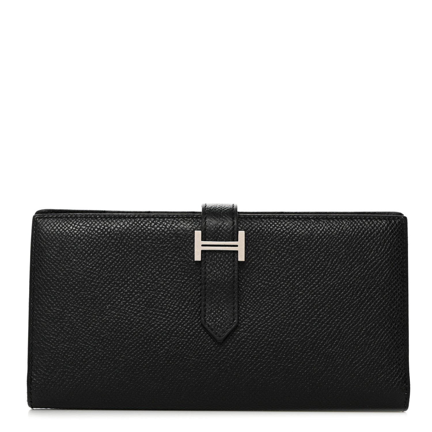Hermes Epsom Bearn Gusset Wallet Black 1 of 9
