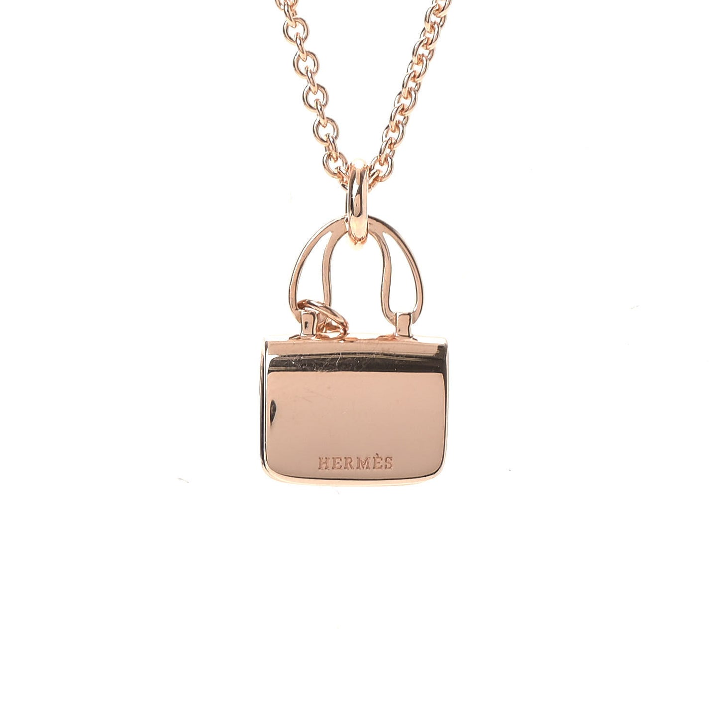 18K Rose Gold Diamond Constance Amulettes Charm Pendant Necklace