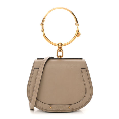 Chloe Calfskin Suede Small Nile Bracelet Bag Motty Grey 1 of 14