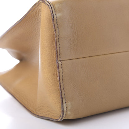 Gucci Calfskin Bamboo Handle Tote Tan 13 of 17