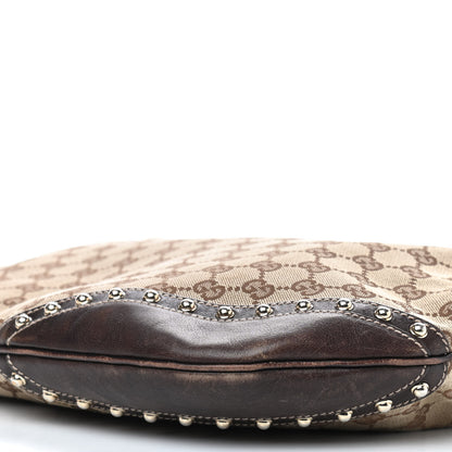 Gucci Monogram Web Studded Pelham Shoulder Bag Dark Brown 18 of 18