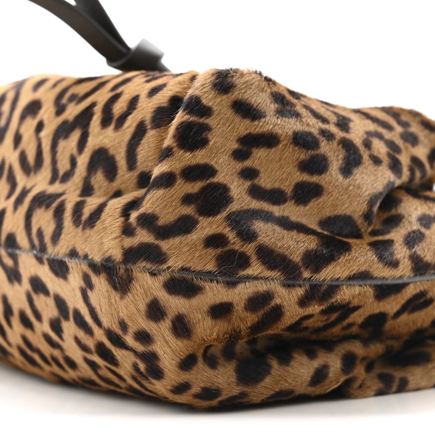 Cavallino Vitello Leopard Print Mini Spy Bag Marrone