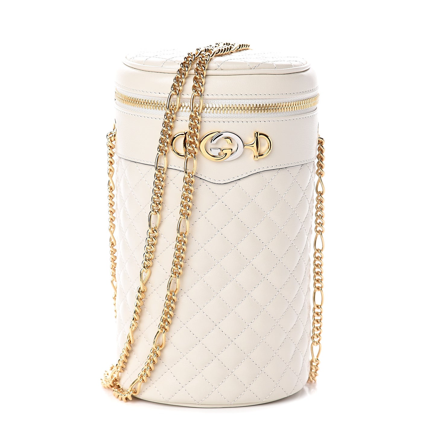 Calfskin Trapuntata Zumi Belt Bag Off White
