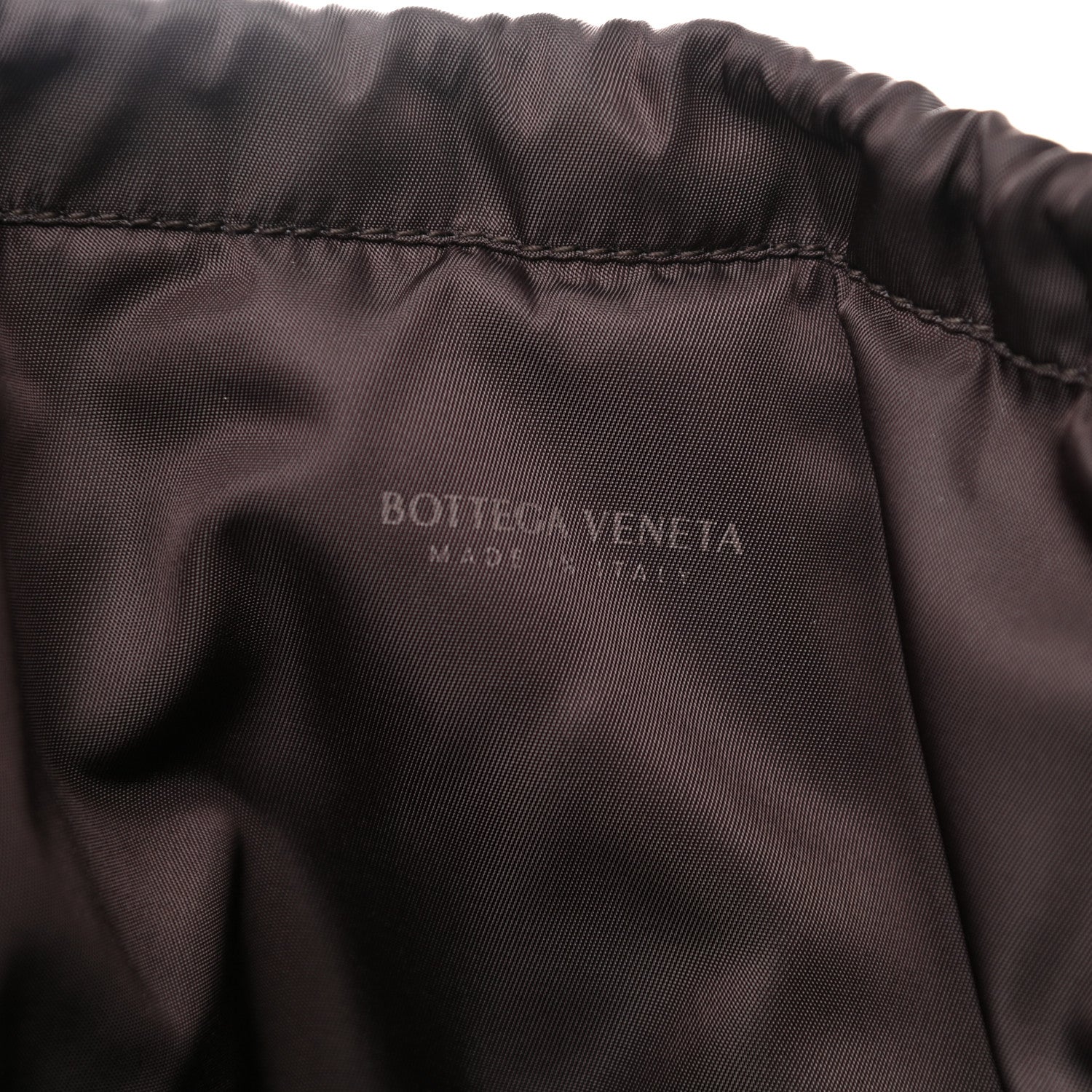 Bottega Veneta Calfskin Nylon Tape Bucket Bag Black 6 of 11