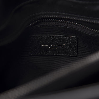 Saint Laurent Calfskin Y Quilted Monogram Medium Loulou Chain Satchel Black 9 of 11