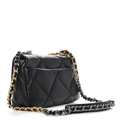 Chanel Lambskin Quilted Medium Chanel 19 Flap Black 3 of 9