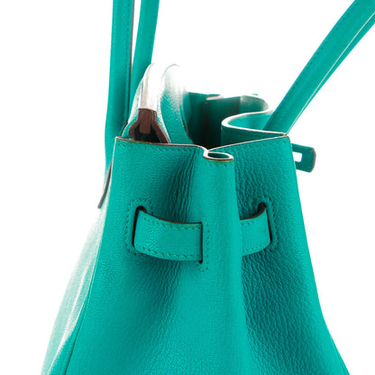 Hermes Chevre de Coromandel Birkin 35 Bleu Paon 15 of 25