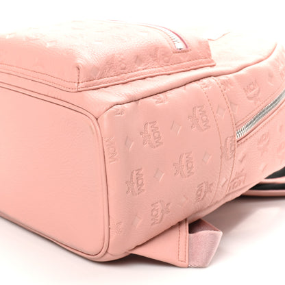 MCM Calfskin Ottomar Monogram Small Backpack Pink 9 of 9