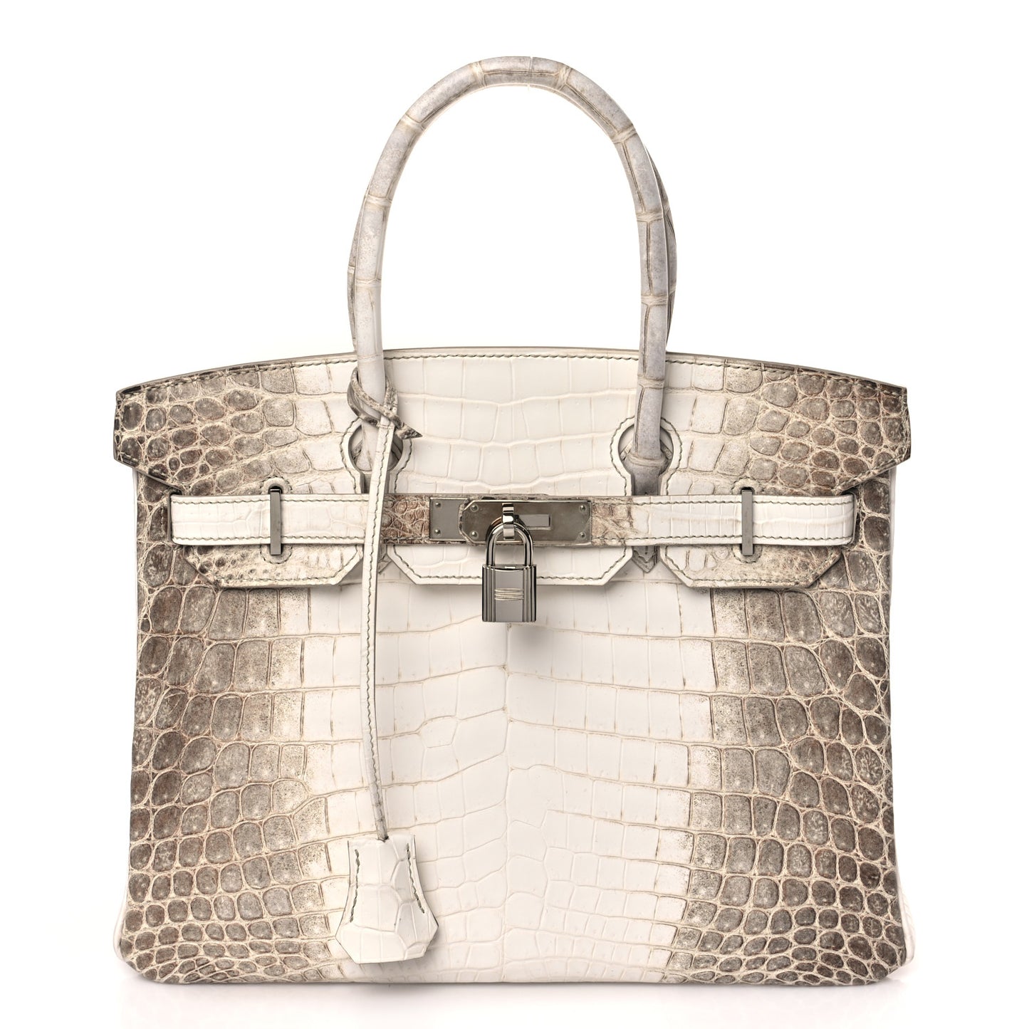 Matte Niloticus Crocodile Himalaya Birkin 30 Blanc