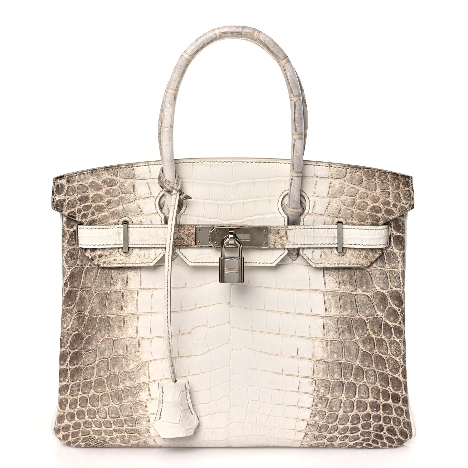 Hermes Matte Niloticus Crocodile Himalaya Birkin 30 Blanc 1 of 17
