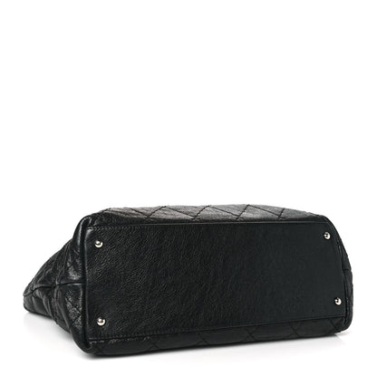 Chanel Glazed Calfskin Large On The Road Tote Black 4 of 12