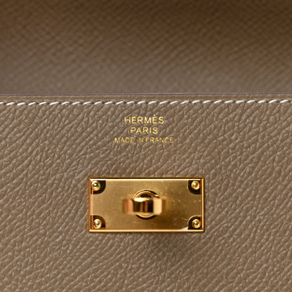 Hermes Epsom Kelly Longue Wallet Etoupe 6 of 7