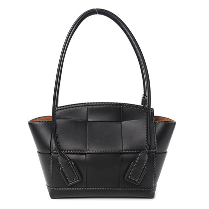 Bottega Veneta French Calfskin Maxi Intrecciato Small Arco Black 1 of 11