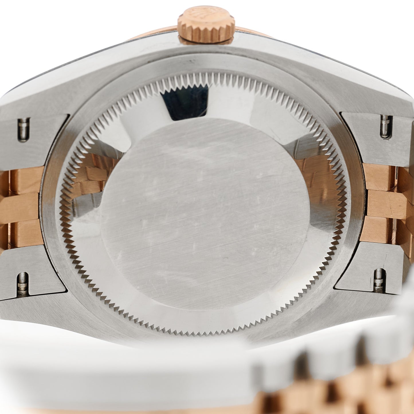 Stainless Steel 18K Everose Gold Diamond 36mm Oyster Perpetual Datejust Watch Black 126231