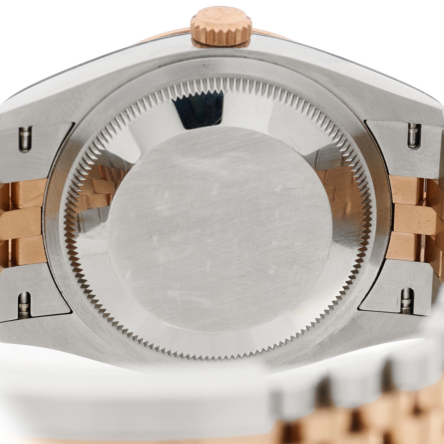 Rolex Stainless Steel 18K Everose Gold Diamond 36mm Oyster Perpetual Datejust Watch Black 126231 4 of 5