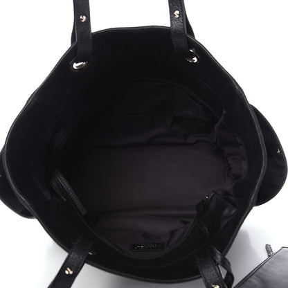 Chanel Coated Canvas Quilted Large Paris Biarritz Tote Black 4 of 10